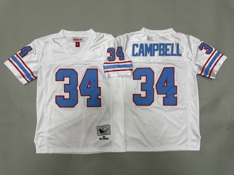Youth Tennessee Titans #34 Campbell White Throwback Limited Nike NFL Jersey 01->youth nfl jersey->Youth Jersey